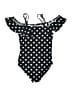 Kanu Surf Polka Dots Black One Piece Swimsuit Size 10 - photo 2