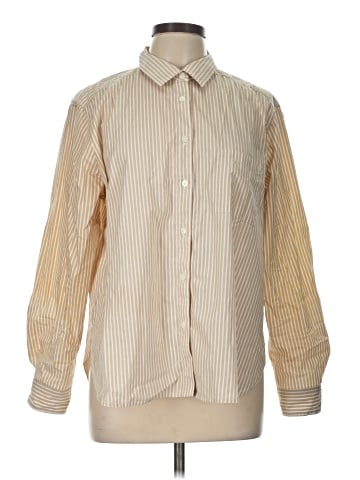 Ann Taylor LOFT Long Sleeve Button-Down Shirt (view 1)
