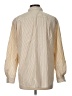 Ann Taylor LOFT Stripes Tan Long Sleeve Button-Down Shirt Size L - photo 2