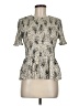 Aqua Silver Short Sleeve Blouse Size M - photo 1