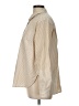 Ann Taylor LOFT Stripes Tan Long Sleeve Button-Down Shirt Size L - photo 5