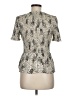 Aqua Silver Short Sleeve Blouse Size M - photo 2