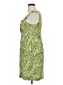 Perceptions Print Green Cocktail Dress Size 16 - photo 5