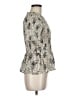 Aqua Silver Short Sleeve Blouse Size M - photo 4