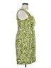 Perceptions Print Green Cocktail Dress Size 16 - photo 4