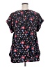 Talbots Floral Black Short Sleeve Blouse Size 2X - photo 2