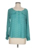 Old Navy Teal Long Sleeve Blouse Size M - photo 1