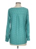 Old Navy Teal Long Sleeve Blouse Size M - photo 2