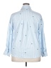 Unbranded Hearts Blue Long Sleeve Blouse Size XXL - photo 2