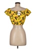 Forever 21 100% Cotton Yellow Short Sleeve Top Size M - photo 2
