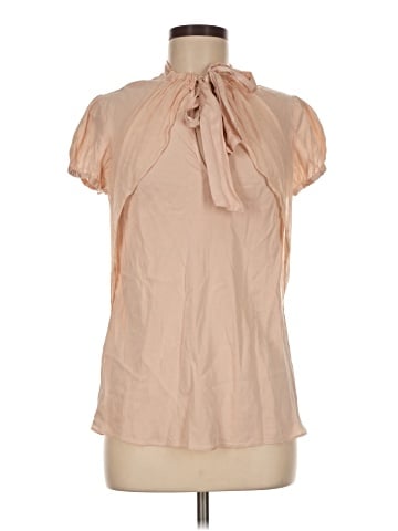 Diane von Furstenberg Short Sleeve Silk Top (view 1)