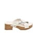 Clarks White Sandals Size 9 1/2 - photo 1