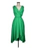 DKNY 100% Polyester Solid Green Cocktail Dress Size 6 - photo 1