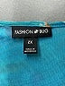 Fashion Bug 100% Polyester Teal Sleeveless Blouse Size 2X - photo 7