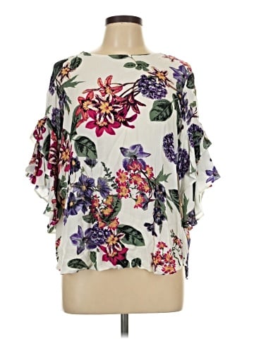 Karen Kane 3/4 Sleeve Blouse (view 1)