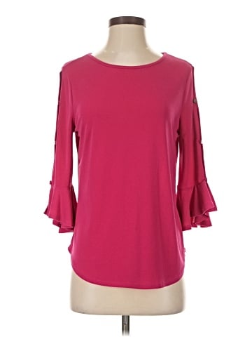 Green Envelope 3/4 Sleeve Top (view 1)