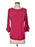 Green Envelope Pink 3/4 Sleeve Top Size S - photo 1
