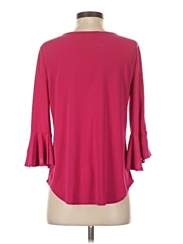 Green Envelope 3/4 Sleeve Top (view 2)