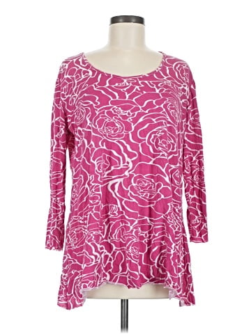 Pleats Collection 3/4 Sleeve Top (view 1)