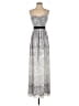 BCBGMAXAZRIA 100% Polyester Paisley Gray Casual Dress Size 0 - photo 1