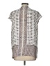 Rose + Olive 100% Polyester Gray Short Sleeve Blouse Size L - photo 2