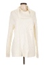 Calvin Klein Chevron-herringbone Ivory Turtleneck Sweater Size L - photo 1