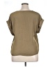 Nine West 100% Polyester Tan Short Sleeve T-Shirt Size XL - photo 2