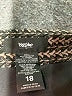 Mossimo Houndstooth Brown Tan Formal Skirt Size 18 - photo 4