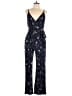 Kaileigh Stars Blue Jumpsuit Size L - photo 1