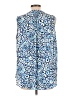 Not Your Daughter's Jeans Blue Sleeveless Blouse Size L - photo 2