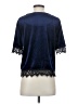 Three Dots Blue Short Sleeve Top Size S - photo 2