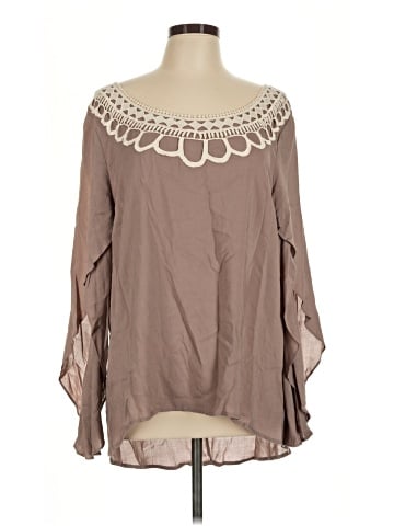 Entro 3/4 Sleeve Blouse (view 1)