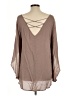 Entro Brown 3/4 Sleeve Blouse Size L - photo 2