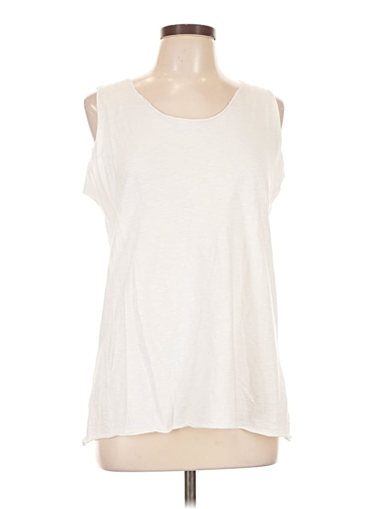 Pre-owned Made In Italy Sleeveless T-shirt In Ivory