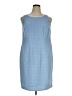 Positive Attitude Tweed Blue Casual Dress Size 14 (petite) - photo 1