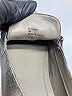 Donald J Pliner 100% Leather Silver Flats Size 7 - photo 4