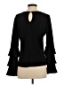 CeCe Black Long Sleeve Blouse Size S - photo 2