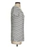 Neiman Marcus Stripes Ivory Short Sleeve T-Shirt Size S - photo 4