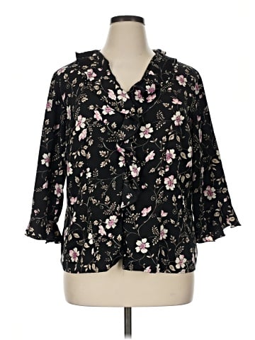 Sag Harbor 3/4 Sleeve Blouse (view 1)