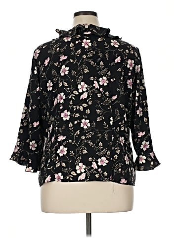 Sag Harbor 3/4 Sleeve Blouse (view 2)