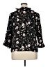 Sag Harbor 100% Polyester Floral Black 3/4 Sleeve Blouse Size 16 - photo 2