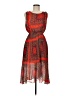 Hazel 100% Polyester Print Red Cocktail Dress Size M - photo 1