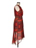 Hazel 100% Polyester Print Red Cocktail Dress Size M - photo 4