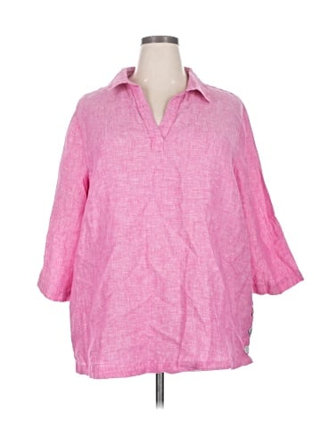 Tahari 3/4 Sleeve Button-Down Shirt (view 1)