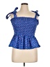 Lilly Pulitzer 100% Elastic Blue Sleeveless Blouse Size XL - photo 1