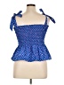 Lilly Pulitzer 100% Elastic Blue Sleeveless Blouse Size XL - photo 2