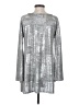 Karen Kane Metallic Silver Long Sleeve Top Size S - photo 2