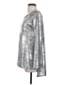 Karen Kane Metallic Silver Long Sleeve Top Size S - photo 5