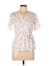 Sienna Sky Ivory White Short Sleeve Blouse Size S - photo 1