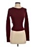 Lulus Burgundy Long Sleeve Top Size S - photo 1
